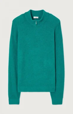 American Vintage Men'S Jumper Damsville Chlorophyll Melange Hot