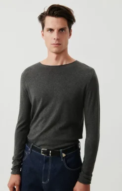 American Vintage Men'S Jumper Marcel Charcoal Melange Flash Sale