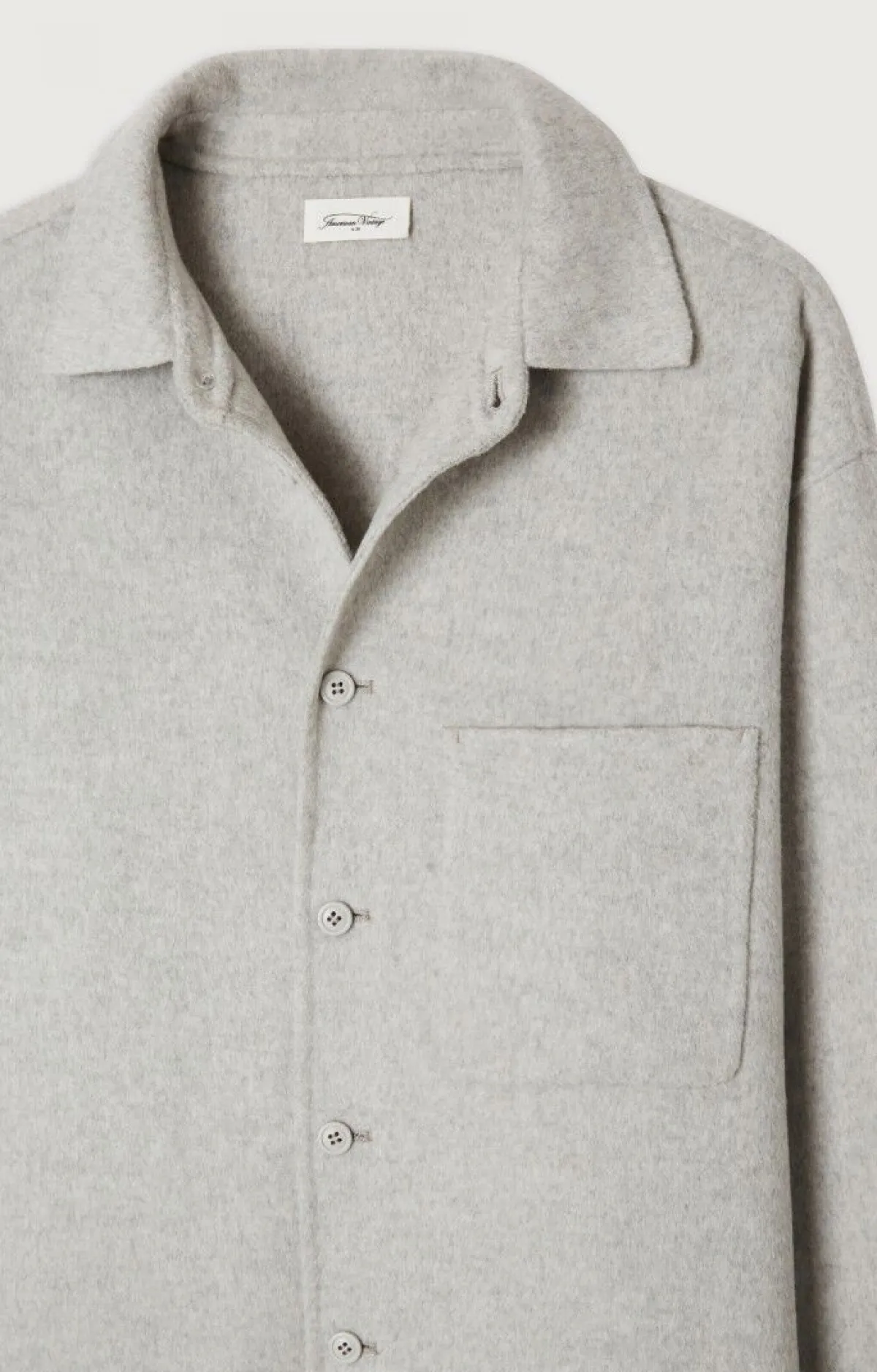 American Vintage Men'S Shirt Dadoulove Polar Melange Sale