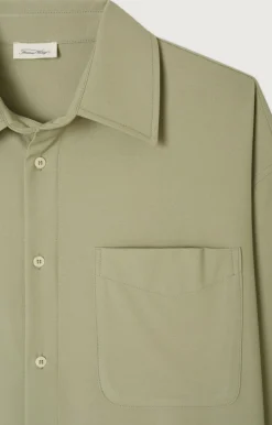 American Vintage Men'S Shirt Kabird Leaven Cheap