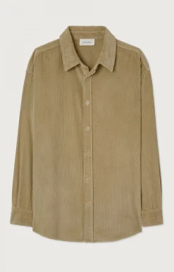 American Vintage Men'S Shirt Padow Vintage Oat Online
