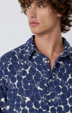 American Vintage Men'S Shirt Yuzy Gaby Navy Store