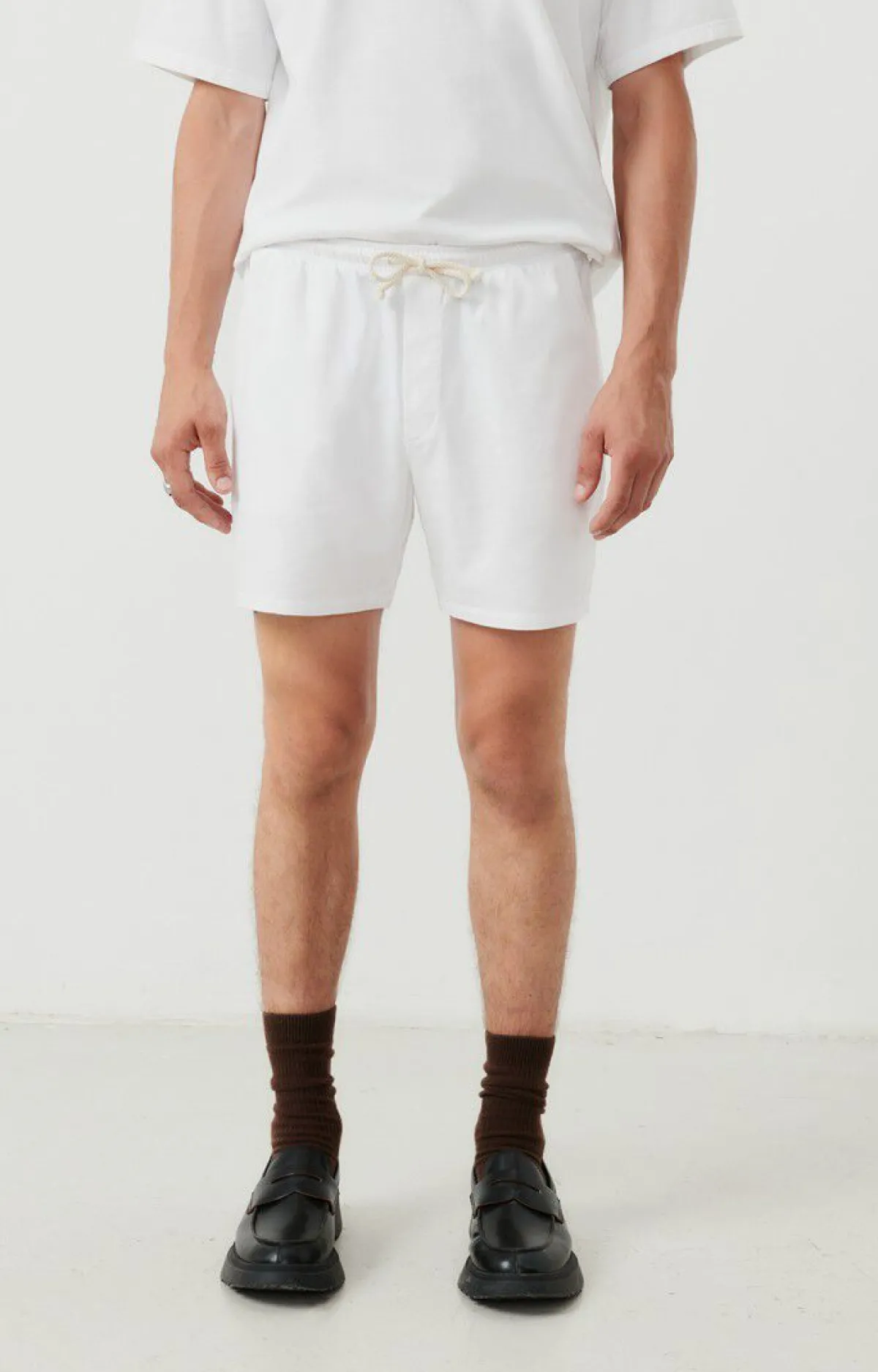 American Vintage Men'S Shorts Fizvalley White Fashion