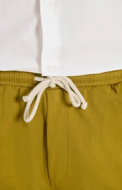 American Vintage Men'S Shorts Fizvalley Vintage Saffron Sale