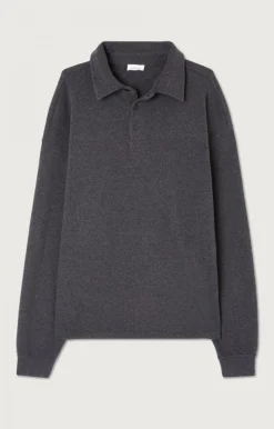 American Vintage Men'S Sweatshirt Hodatown Charcoal Melange Flash Sale