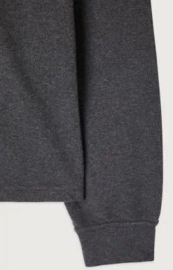 American Vintage Men'S Sweatshirt Hodatown Charcoal Melange Flash Sale