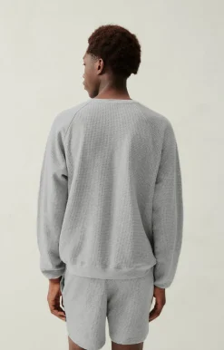American Vintage Men'S Sweatshirt Koukoubay Heather Grey New