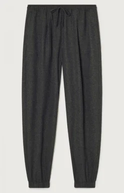 American Vintage Men'S Trousers Dakota Charcoal Melange Hot