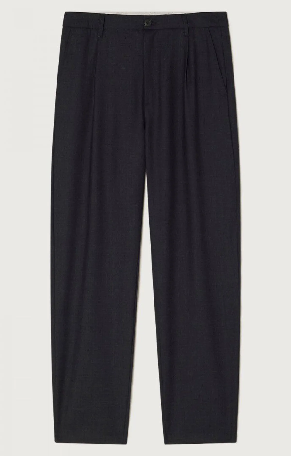 American Vintage Men'S Trousers Tabinsville Navy Melange Online