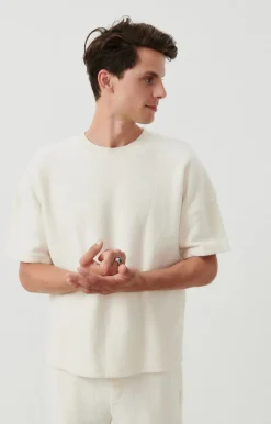 American Vintage Men'S T-Shirt Bobypark Ecru Best Sale