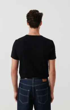 American Vintage Men'S T-Shirt Bysapick Black New