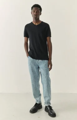 American Vintage Men'S T-Shirt Bysapick Black Best Sale
