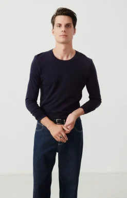 American Vintage Men'S T-Shirt Bysapick Navy Shop