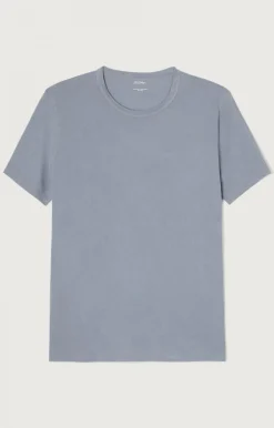 American Vintage Men'S T-Shirt Devon Vintage Blue Grey Store