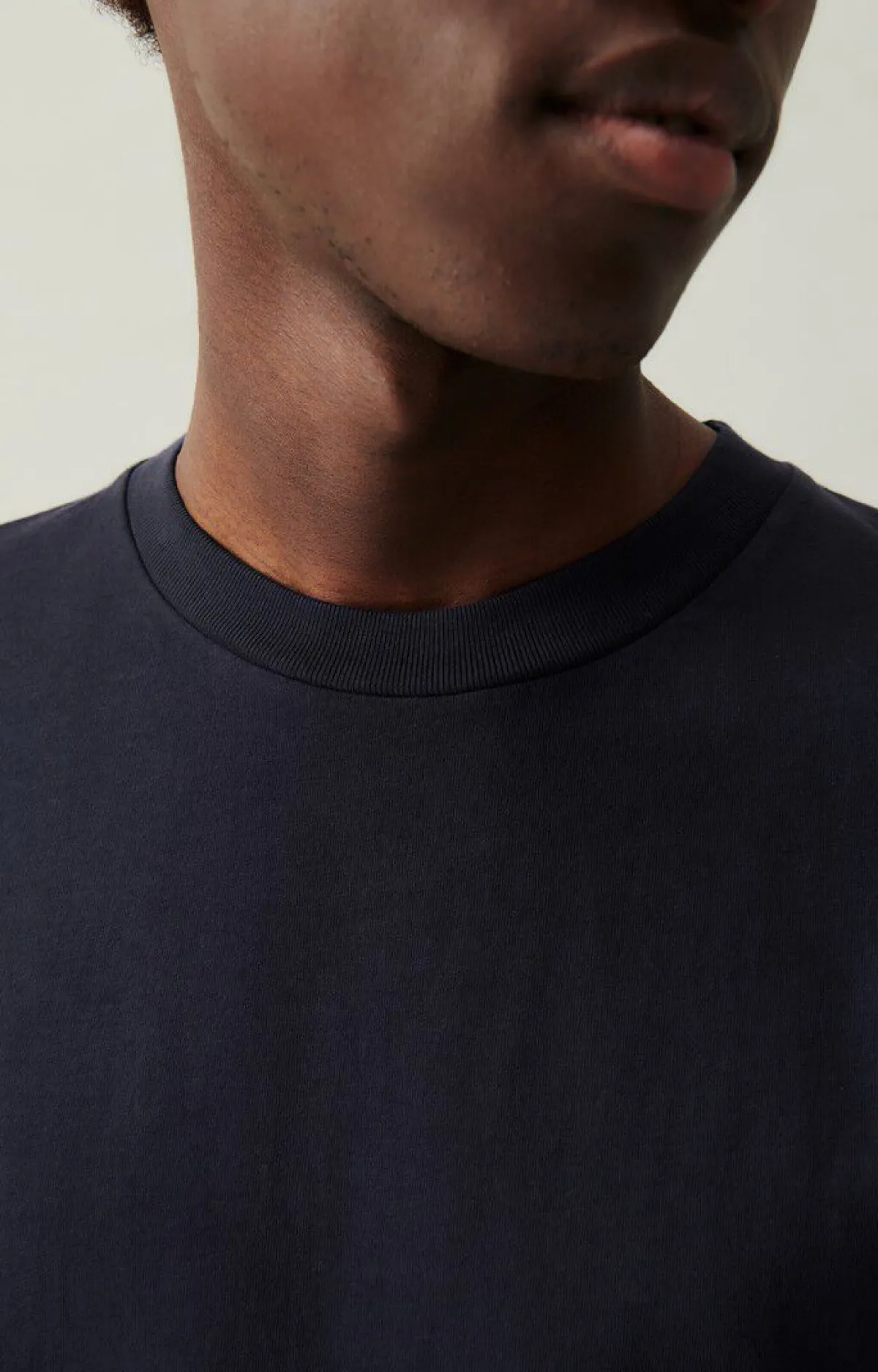 American Vintage Men'S T-Shirt Fizvalley Navy Vintage Fashion