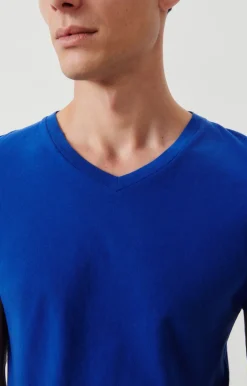American Vintage Men'S T-Shirt Gamipy Royal Blue Flash Sale