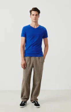 American Vintage Men'S T-Shirt Gamipy Royal Blue Flash Sale