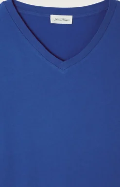 American Vintage Men'S T-Shirt Gamipy Royal Blue Flash Sale
