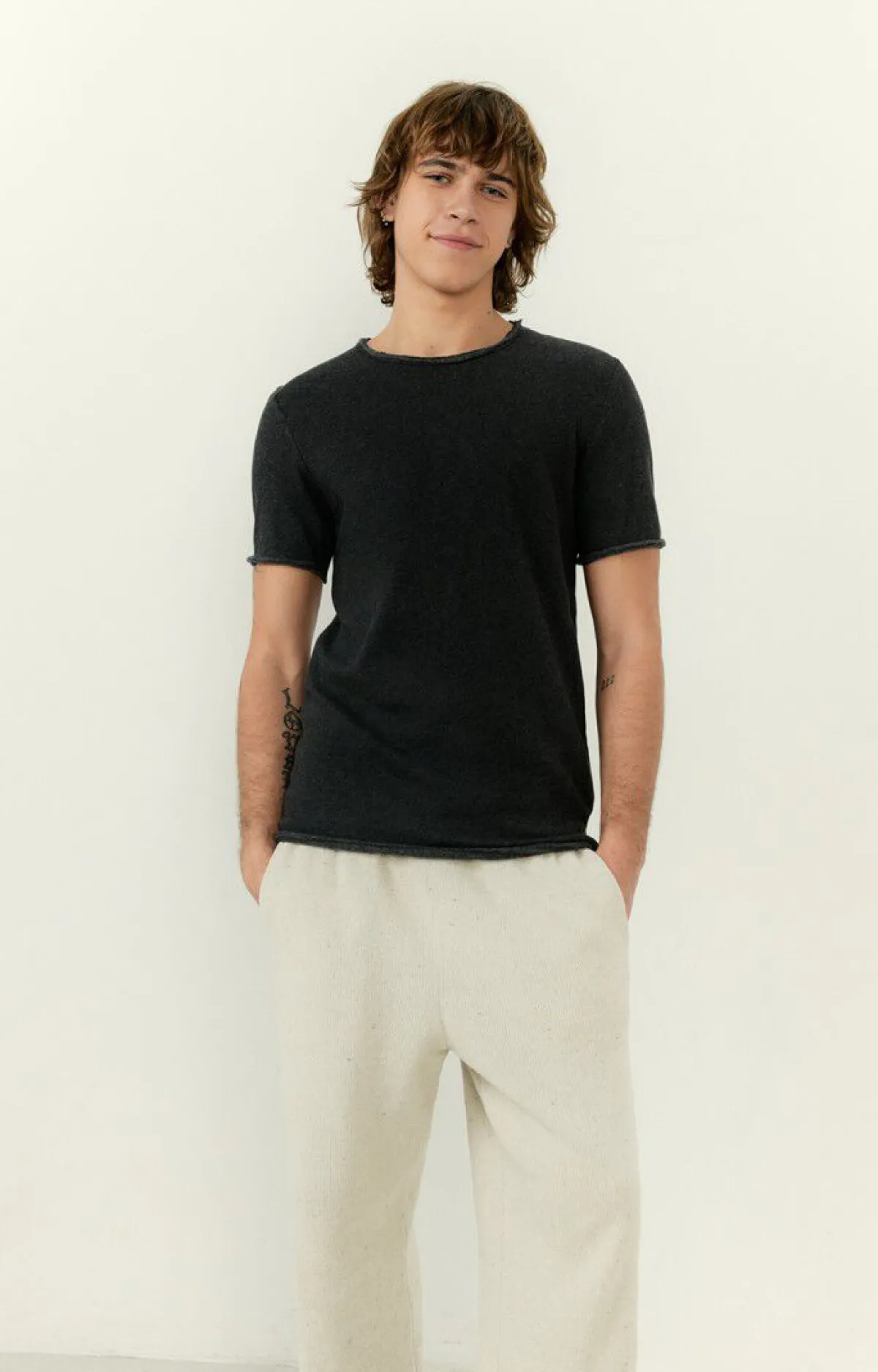 American Vintage Men'S T-Shirt Sonoma Charcoal Melange Sale
