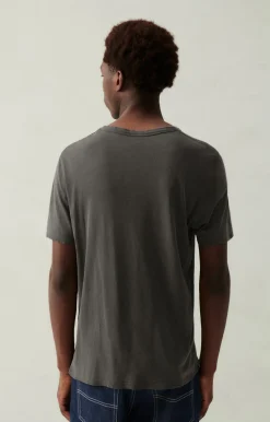 American Vintage Men'S T-Shirt Vediny Charcoal Melange Flash Sale