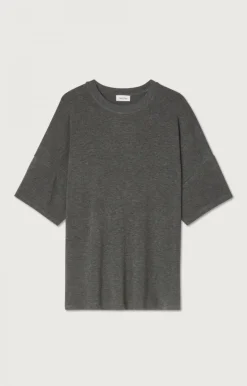 American Vintage Men'S T-Shirt Vediny Charcoal Melange Flash Sale