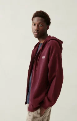 American Vintage Men'S Zipped Sweatshirt Izubird Vintage Huckleberry Fashion