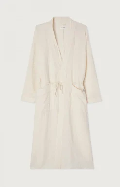American Vintage Unisex'S Bathrobe Ziky Ecru Outlet