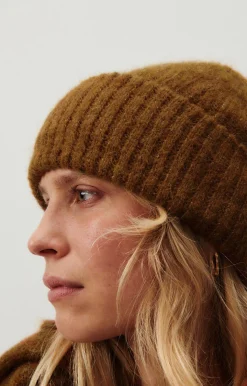 American Vintage Unisex'S Beanie East Melange Cinnamon Shop