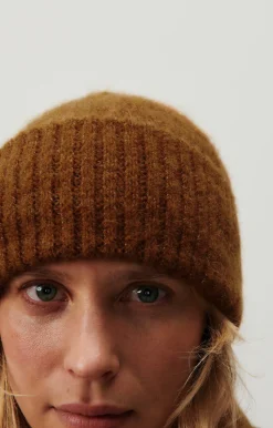 American Vintage Unisex'S Beanie East Melange Cinnamon Shop