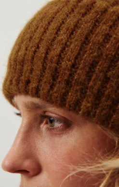 American Vintage Unisex'S Beanie East Melange Cinnamon Shop