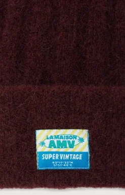 American Vintage Unisex'S Beanie Vitow Mahogany Melange Discount