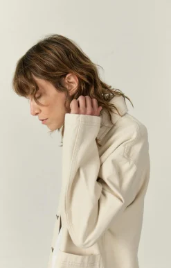American Vintage Unisex'S Jacket Datcity Ecru Online