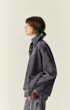 American Vintage Unisex'S Jacket Yopday Salt And Pepper Discount