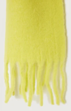 American Vintage Unisex'S Scarf Hizlaw Neon Yellow Store