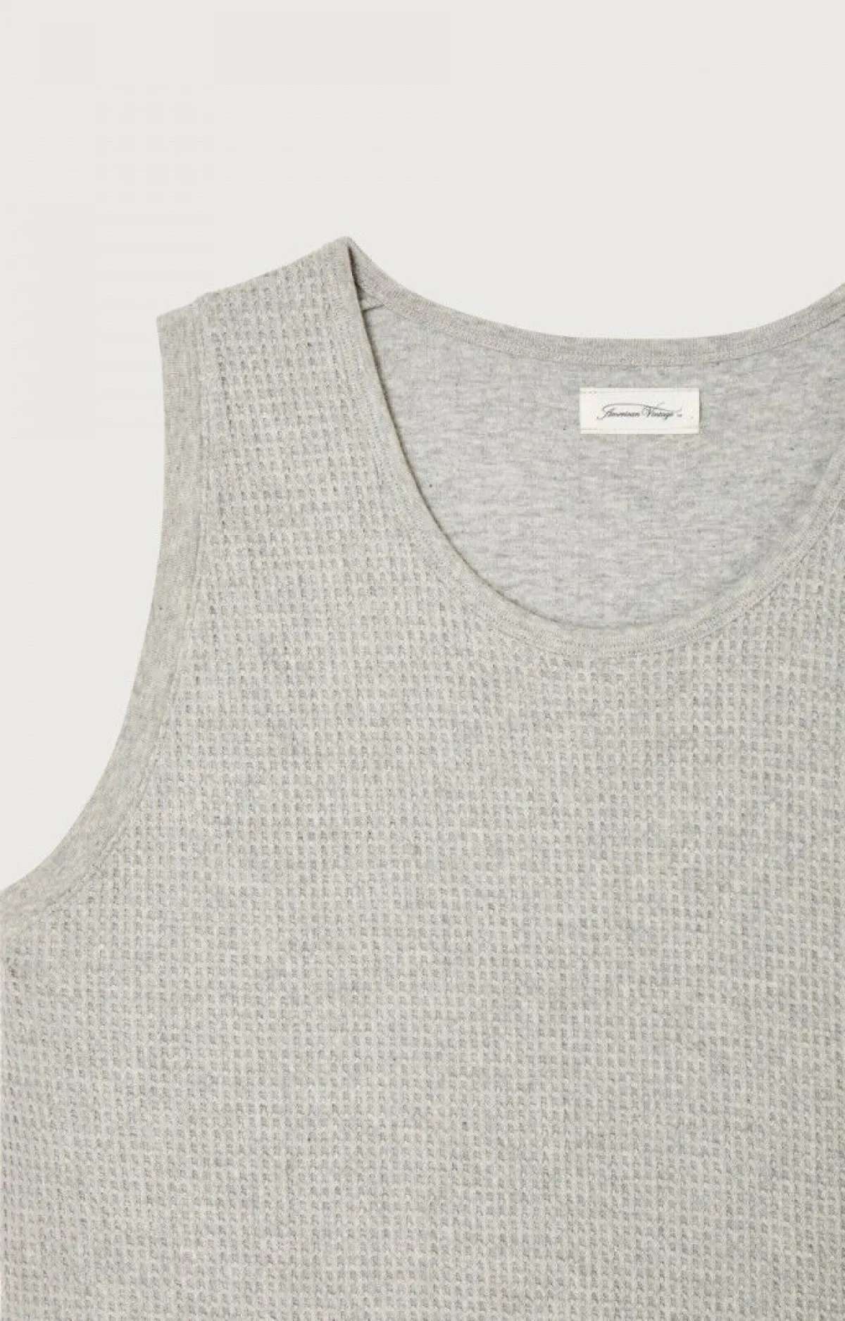 American Vintage Unisex'S Tank Top Koukoubay Heather Grey Best Sale