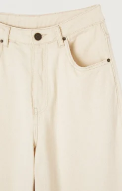 American Vintage Women'S Big Carrot Jeans Tineborow Ecru Hot