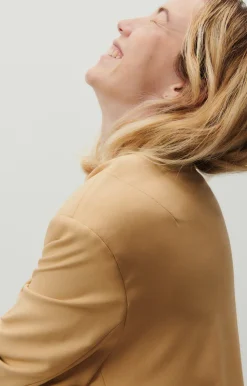American Vintage Women'S Blazer Kabird Chickpea Flash Sale
