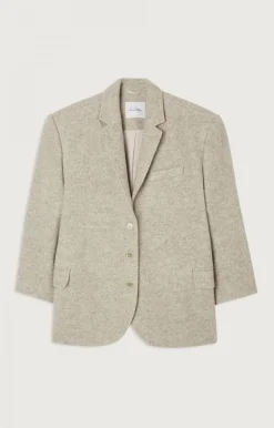 American Vintage Women'S Blazer Retobeach Beige Melange Cheap