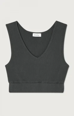 American Vintage Women'S Bra Piwik Charcoal Melange Outlet