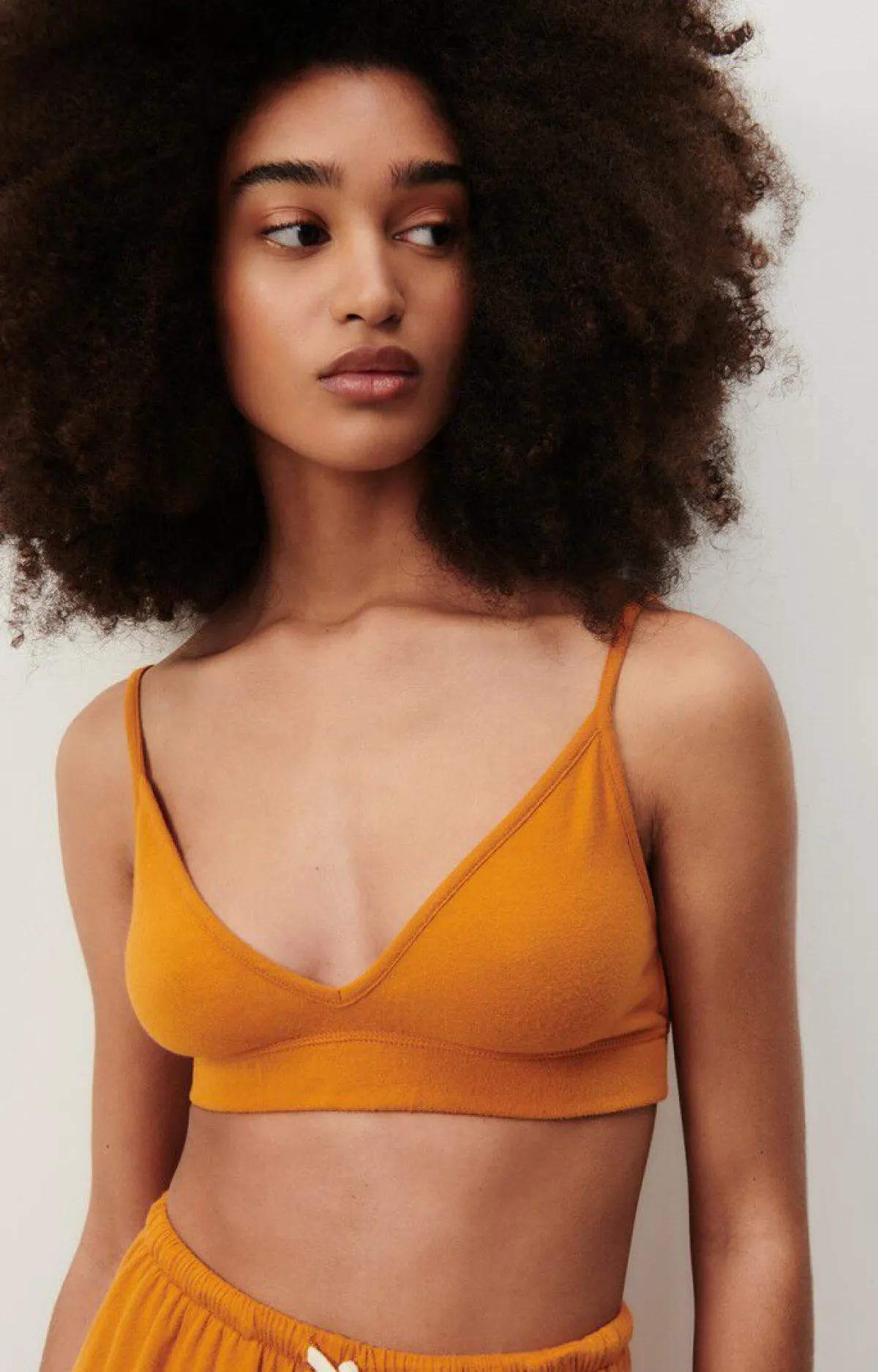 American Vintage Women'S Bra Ypawood Melange Pumpkin Discount