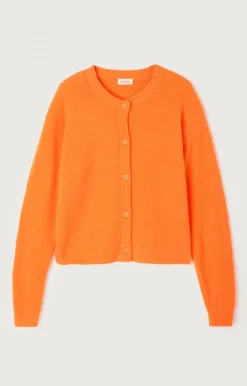 American Vintage Women'S Cardigan Damsville Fluorescent Orange Best Sale