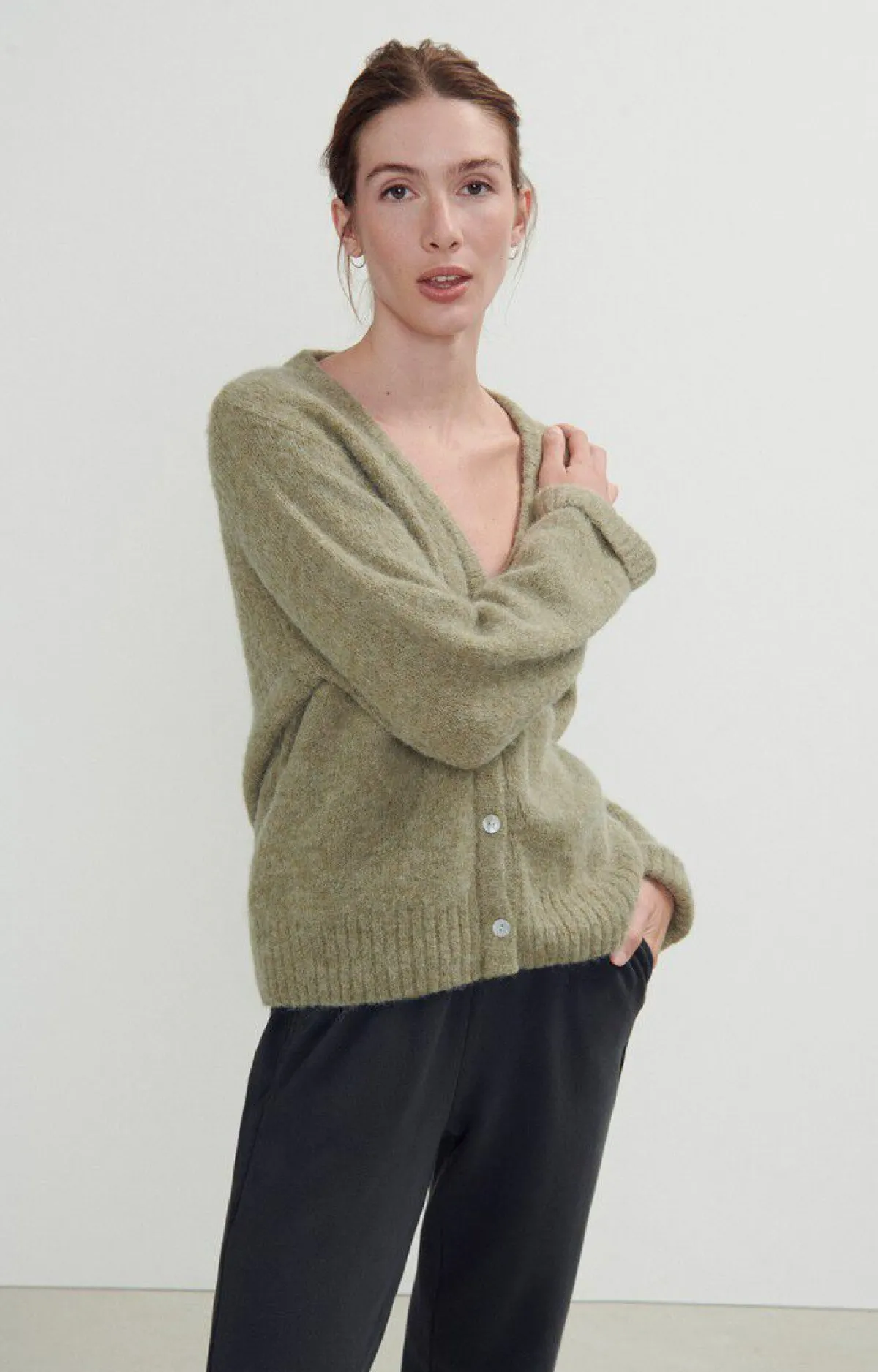 American Vintage Women'S Cardigan East Rye Melange Fashion