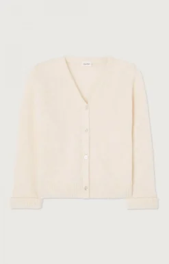 American Vintage Women'S Cardigan East Pearl Melange Outlet