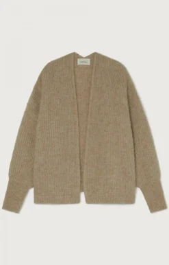 American Vintage Women'S Cardigan East Beige Melange New