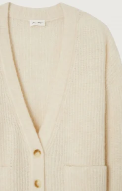 American Vintage Women'S Cardigan East Pearl Melange Best Sale