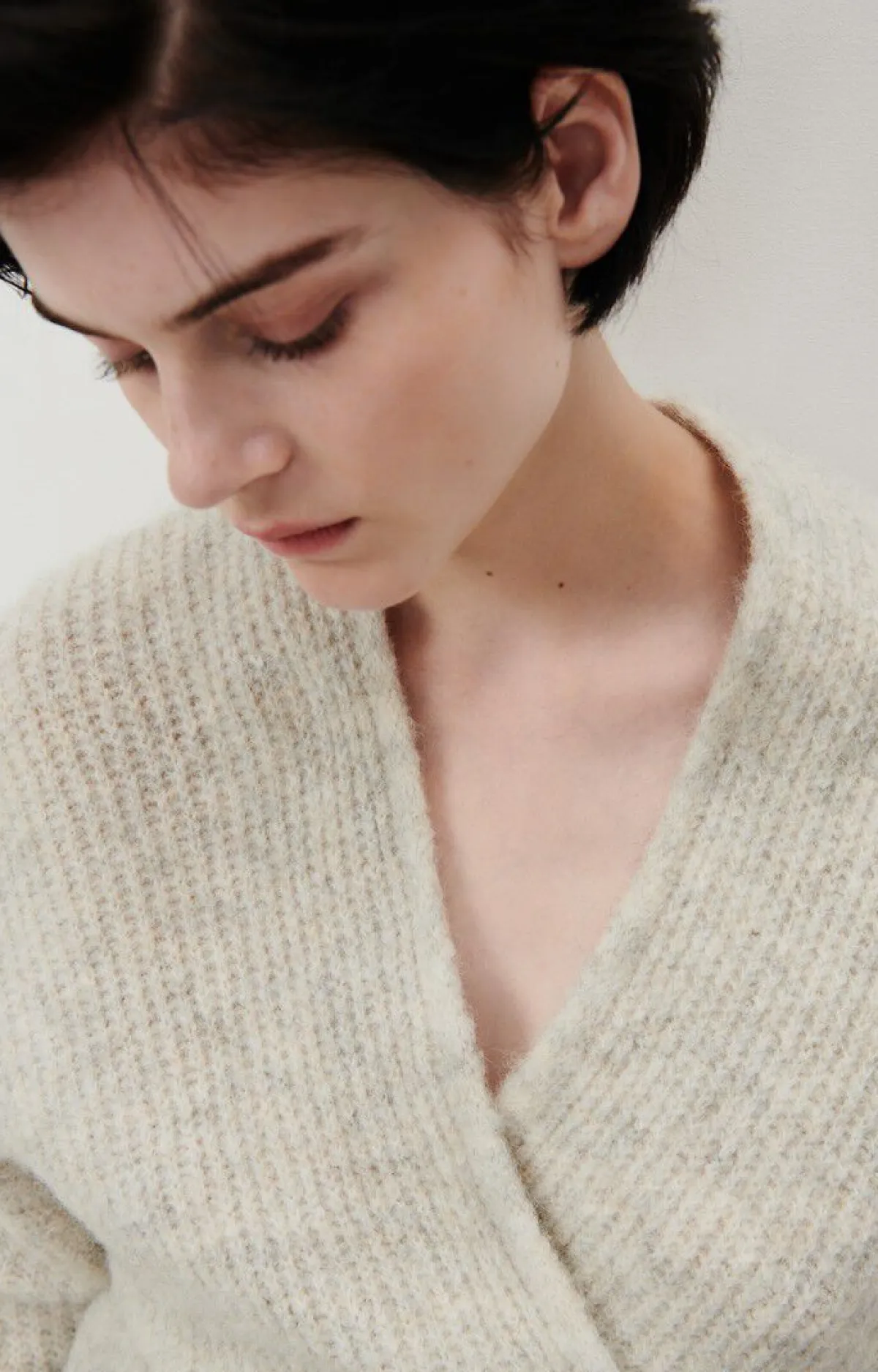 American Vintage Women'S Cardigan East Powder Snow Melange Discount