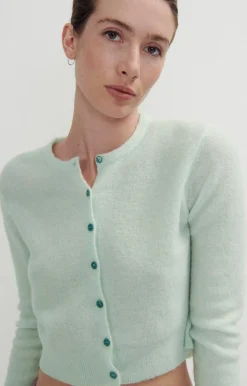 American Vintage Women'S Cardigan Razpark Green Water Melange Cheap