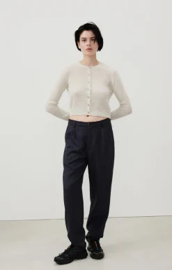 American Vintage Women'S Cardigan Razpark Ecru Multimelange Store