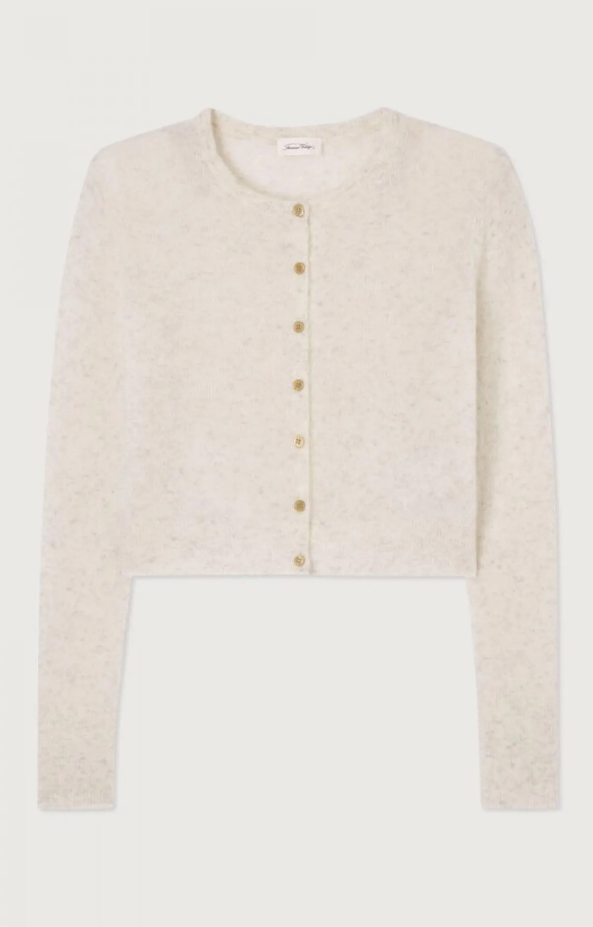 American Vintage Women'S Cardigan Razpark Ecru Multimelange Store