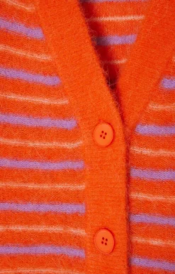 American Vintage Women'S Cardigan Tyji Capucine Stripes New